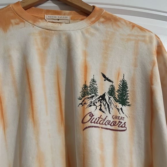 Urban Nation Great Outdoors Joshua Tree Cropped Pullover Medium - Picture 4 of 7